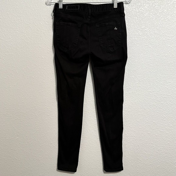Rag & Bone handmade in New York Ankle Skinny Black Jean Pants Women’s Size 26 - Picture 3 of 15